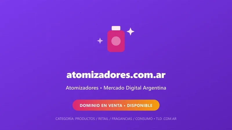 Identidad gráfica y activo digital para Atomizadores en Argentina